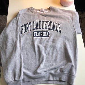 Gray Fort Lauderdale Florida sweatshirt